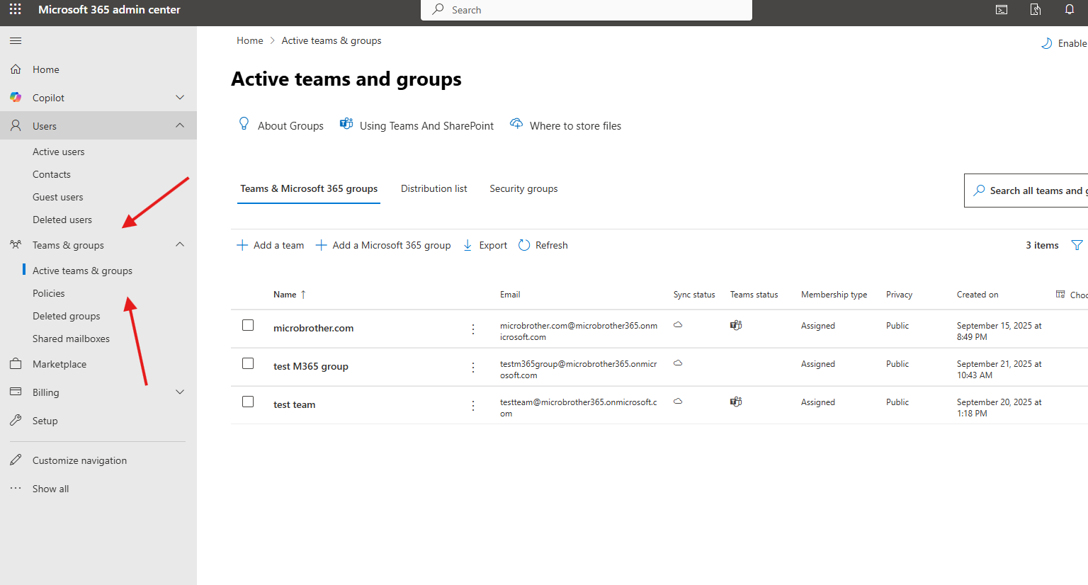 How to delete and restore groups in O365
