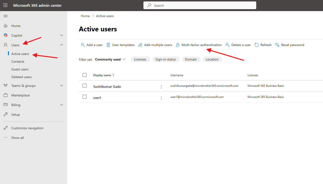 How to enable MFA for O365 users