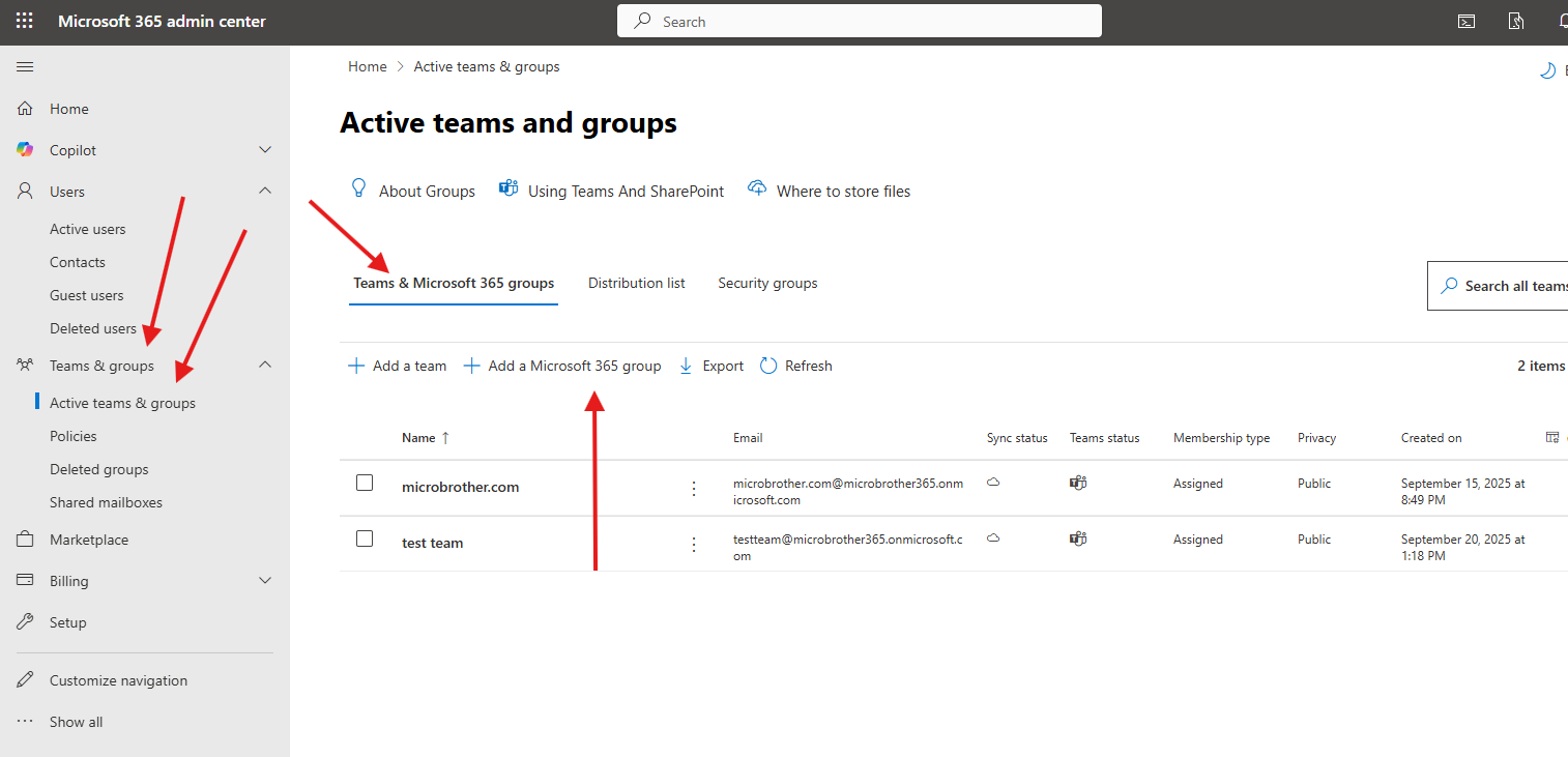 Microsoft 365 group