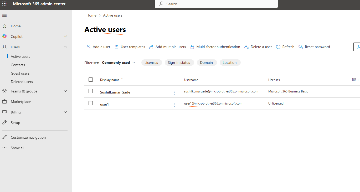 create user in office 365