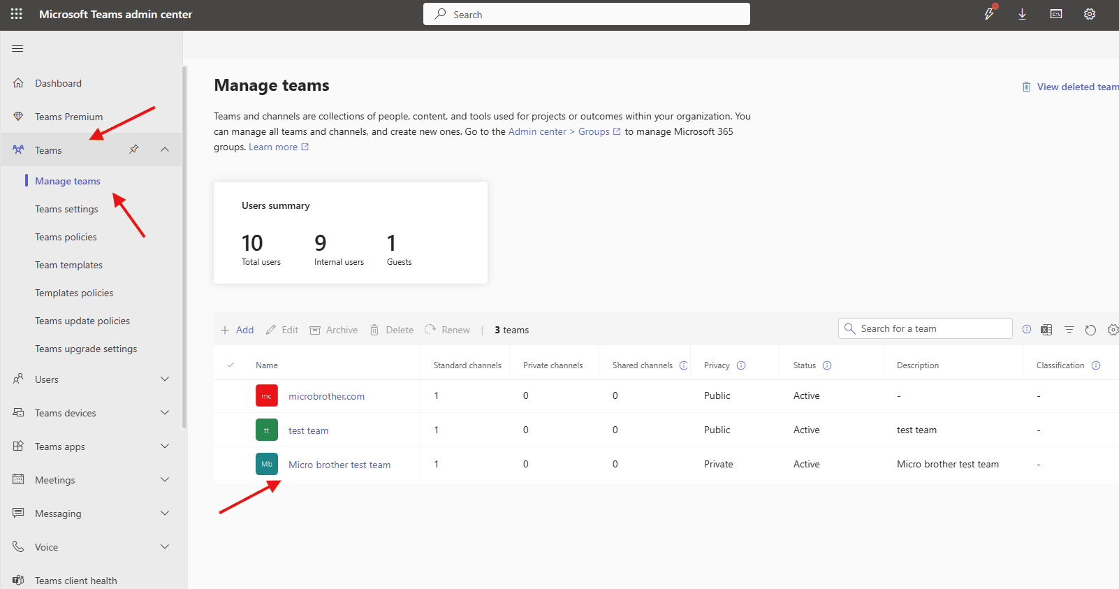 How to create Teams channel using Teams admin center